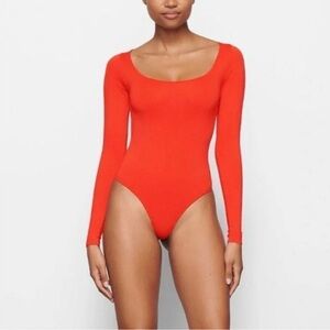 SKIMS jelly sheer long sleeve body suit